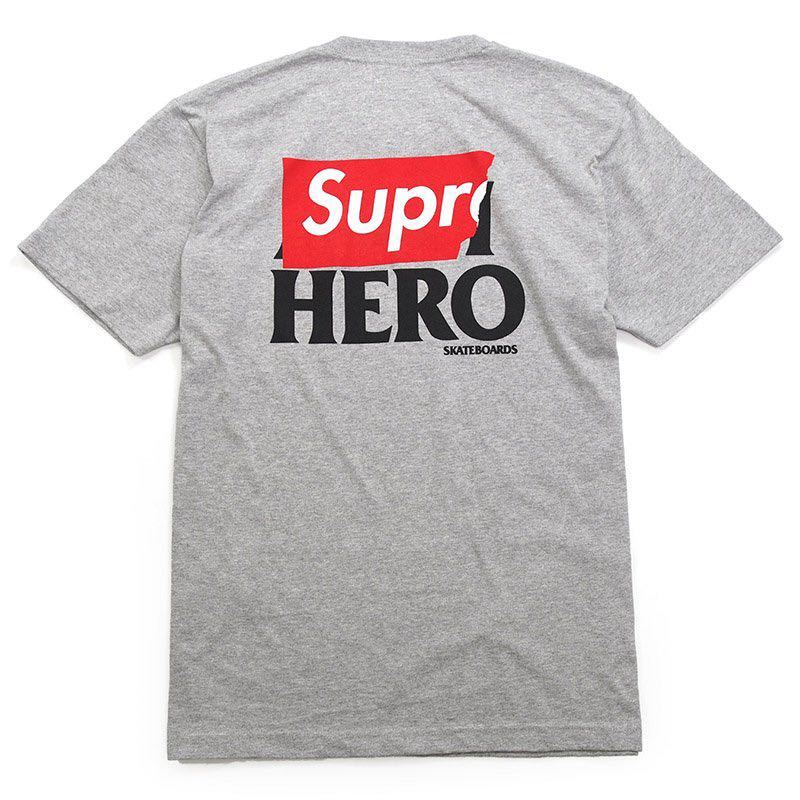 M Supreme ANTIHERO Pocket Tee アンタイヒーロー Logo box ANTI HERO grey 14ss aw fw 20th ポケットTシャツ