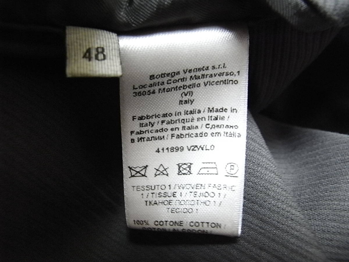 size48☆美品☆ボッテガヴェネタ Bottega Veneta コットンピケ製サマー