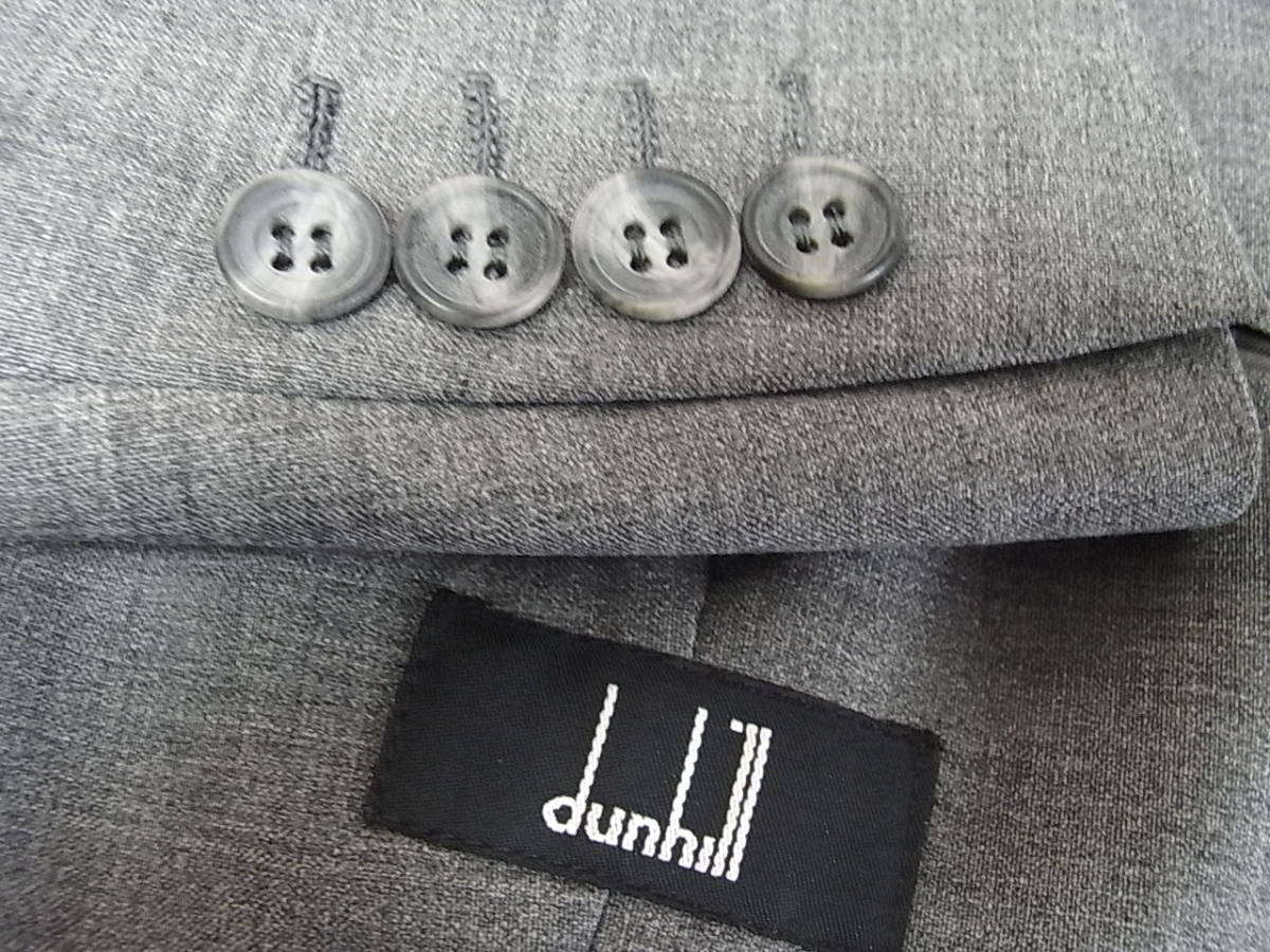 size44☆美品☆ダンヒル dunhill サマースーツ 3釦　グレー系_画像4