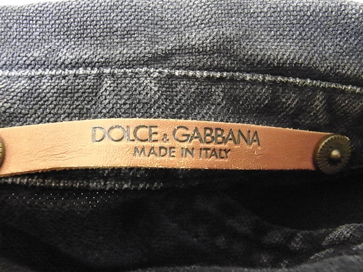 size46 Dolce & Gabbana лен Denim производства tailored jacket metal Logo .