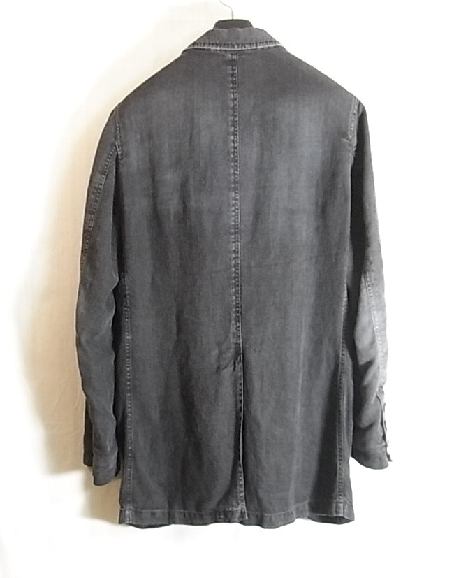 size46 Dolce & Gabbana лен Denim производства tailored jacket metal Logo .