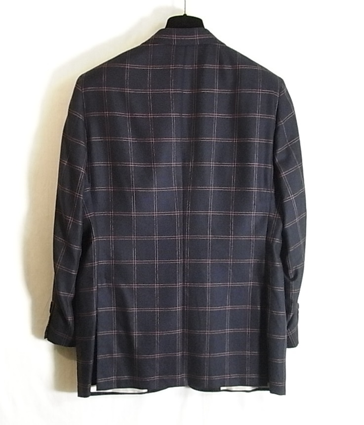 size52☆美品☆ブリオーニ Brioni カシミア製3釦ジャケット ダーク