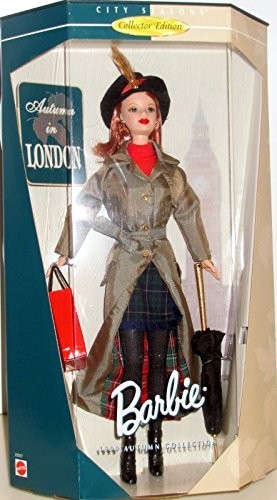 独特な 【送料無料】 in Autumn Edition Collector Seasons City Barbie London Collection Autumn 1999 - その他
