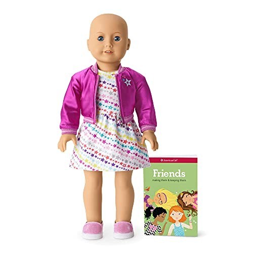 American Girl Truly Me - 18 Inch Truly Me Doll - Light Blue Eyes， Without Hair， Light-to-Medium Skin with Warm Undertones - DN70