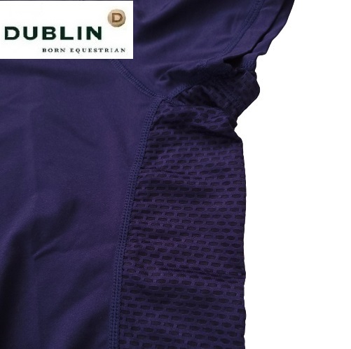 DUBLIN　ダブリン　ネイビーM　レディース　半袖ライディングシャツ　乗馬　馬術_画像7