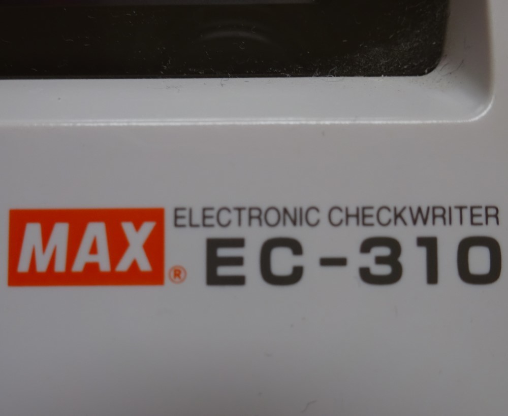 【中古】MAX マックス 電子チェックライター EC-310 白 動作確認済み 2022080034の画像6