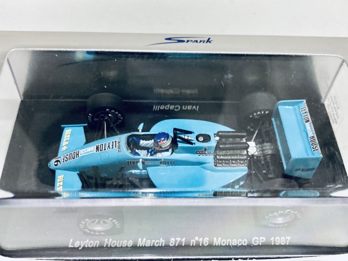 1/43 Spark レイトンハウス マーチ 871 #16 I.カペリ Monaco GP 1987 1/43 Spark レイトンハウス マーチ 871 #16 I.カペリ Monaco GP 1987