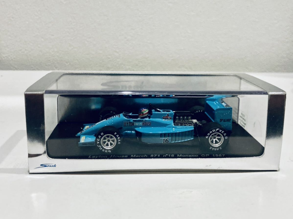 1/43 Spark レイトンハウス マーチ 871 #16 I.カペリ Monaco GP 1987 1/43 Spark レイトンハウス マーチ 871 #16 I.カペリ Monaco GP 1987