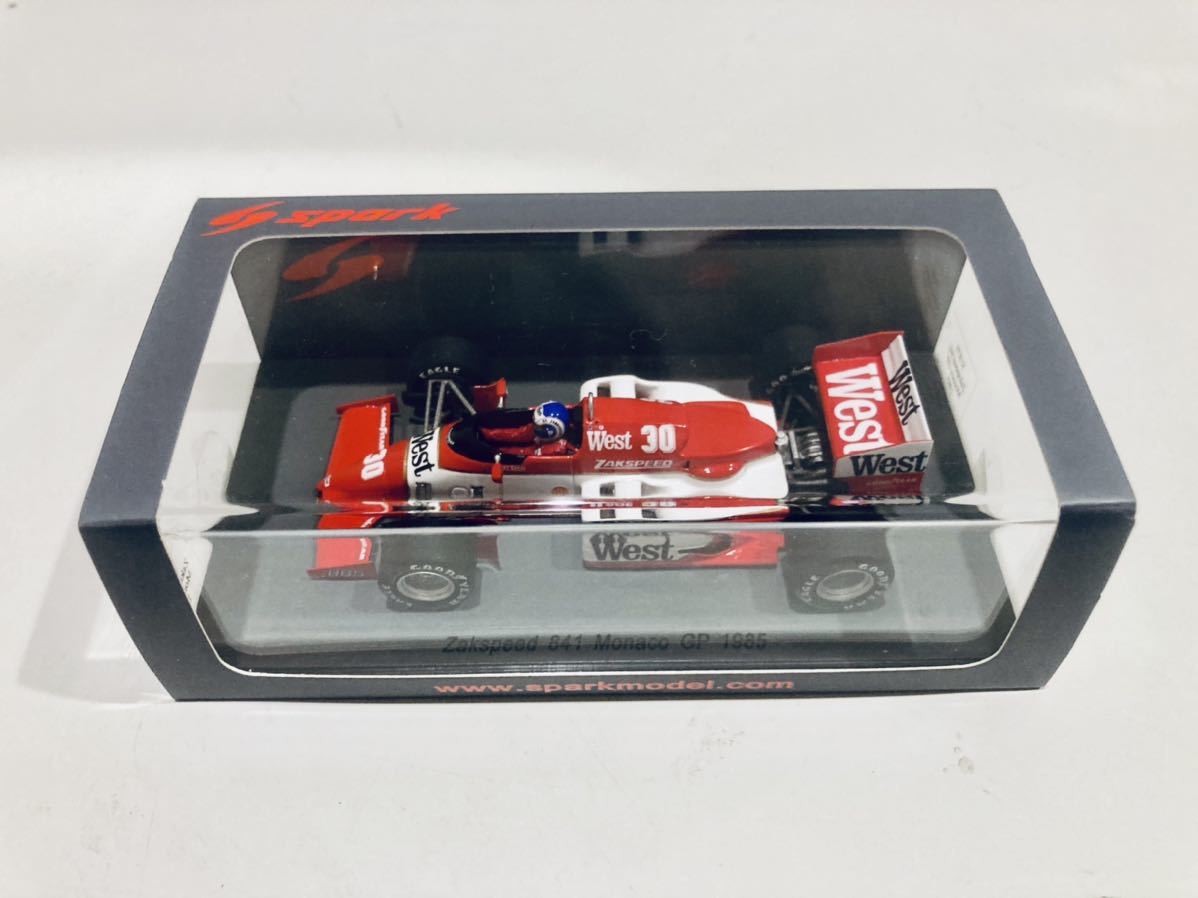 1/43 Spark ザクスピード 841 J.パーマー Monaco GP 1985 タバコ仕様