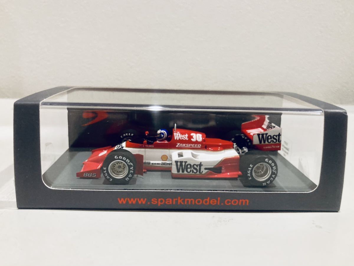 1/43 Spark ザクスピード 841 J.パーマー Monaco GP 1985 タバコ仕様