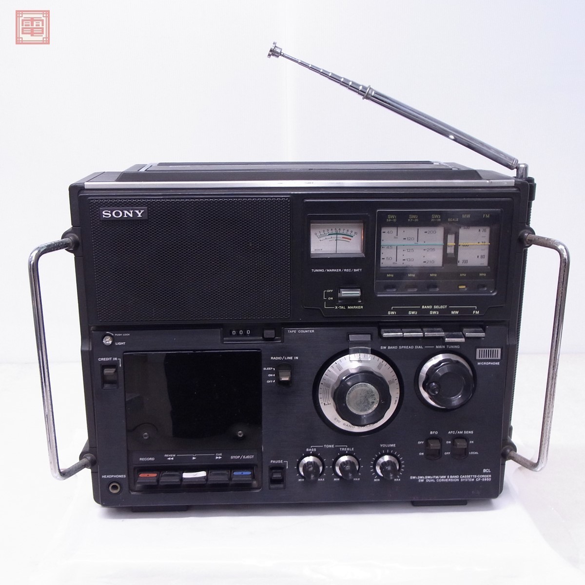 Sony Sky sensor CF-5950 AM/FM/SW BCL radio radio-cassette SONY