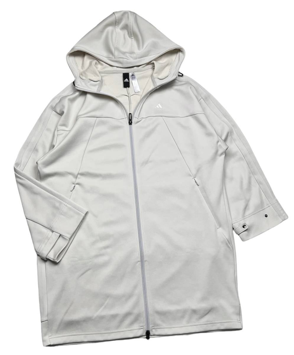 極美品*adidas*アディダス*オフ白系*胸ロゴ*チュニック*ワンピース丈