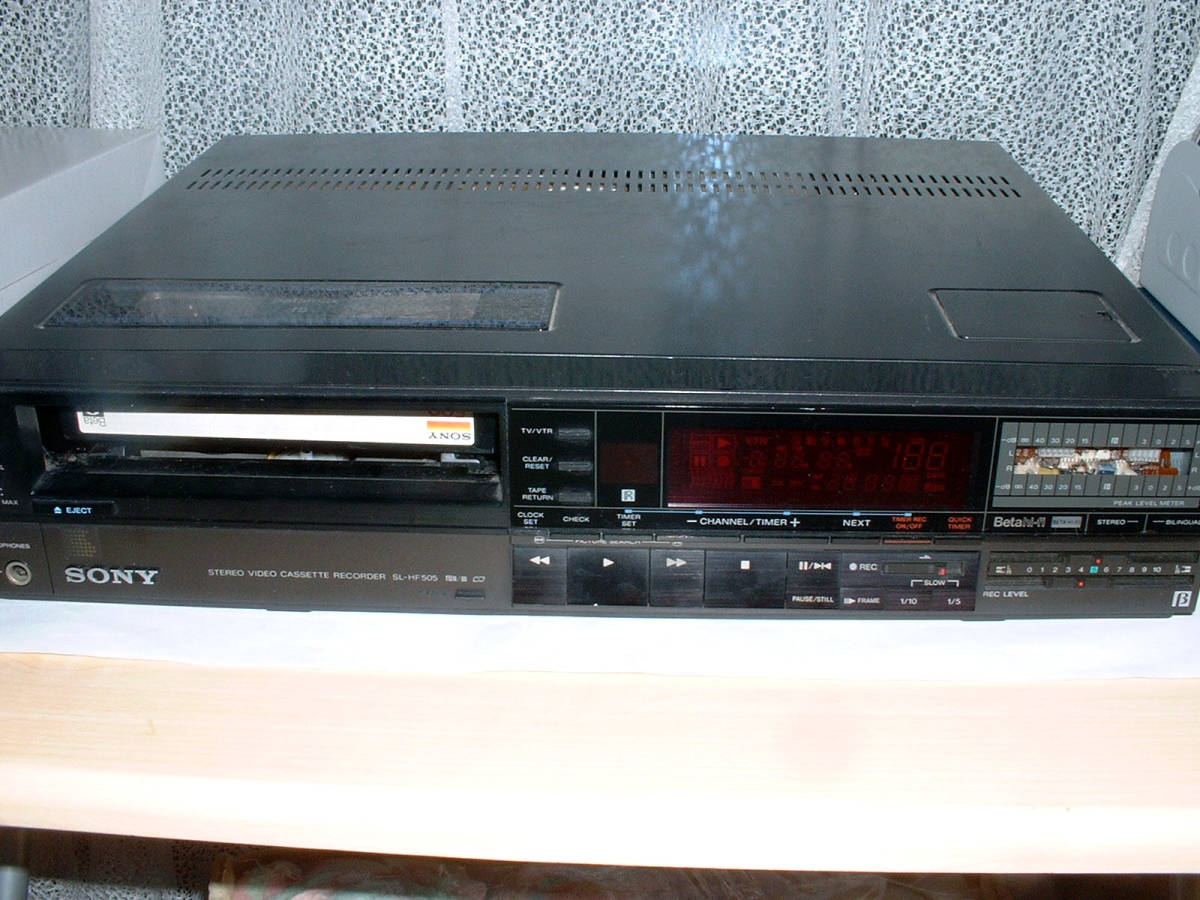 ソニー　ビデオカセットレコーダー　SL-HF505　ジャンク　リモコン付き_画像3