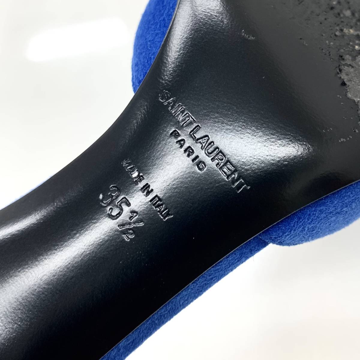 15 サンローラン スエード パンプス 青 ccorca.org