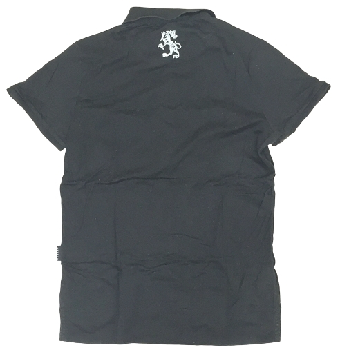 [ regular goods ]si attrition - polo-shirt with short sleeves black S