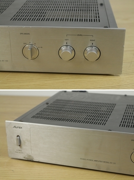 [ Aurex Aurex] power amplifier (SC-55) present condition goods 