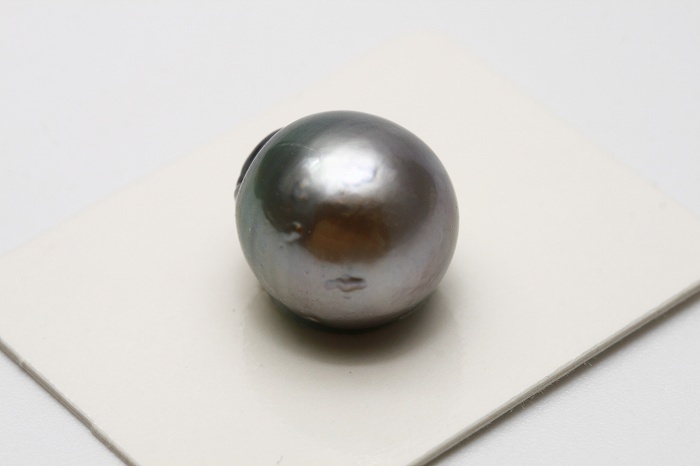 【T-ポイント5倍】 12mm 片穴 タヒチ黒蝶真珠パールルース グレーカラー Yahoo :: 真珠