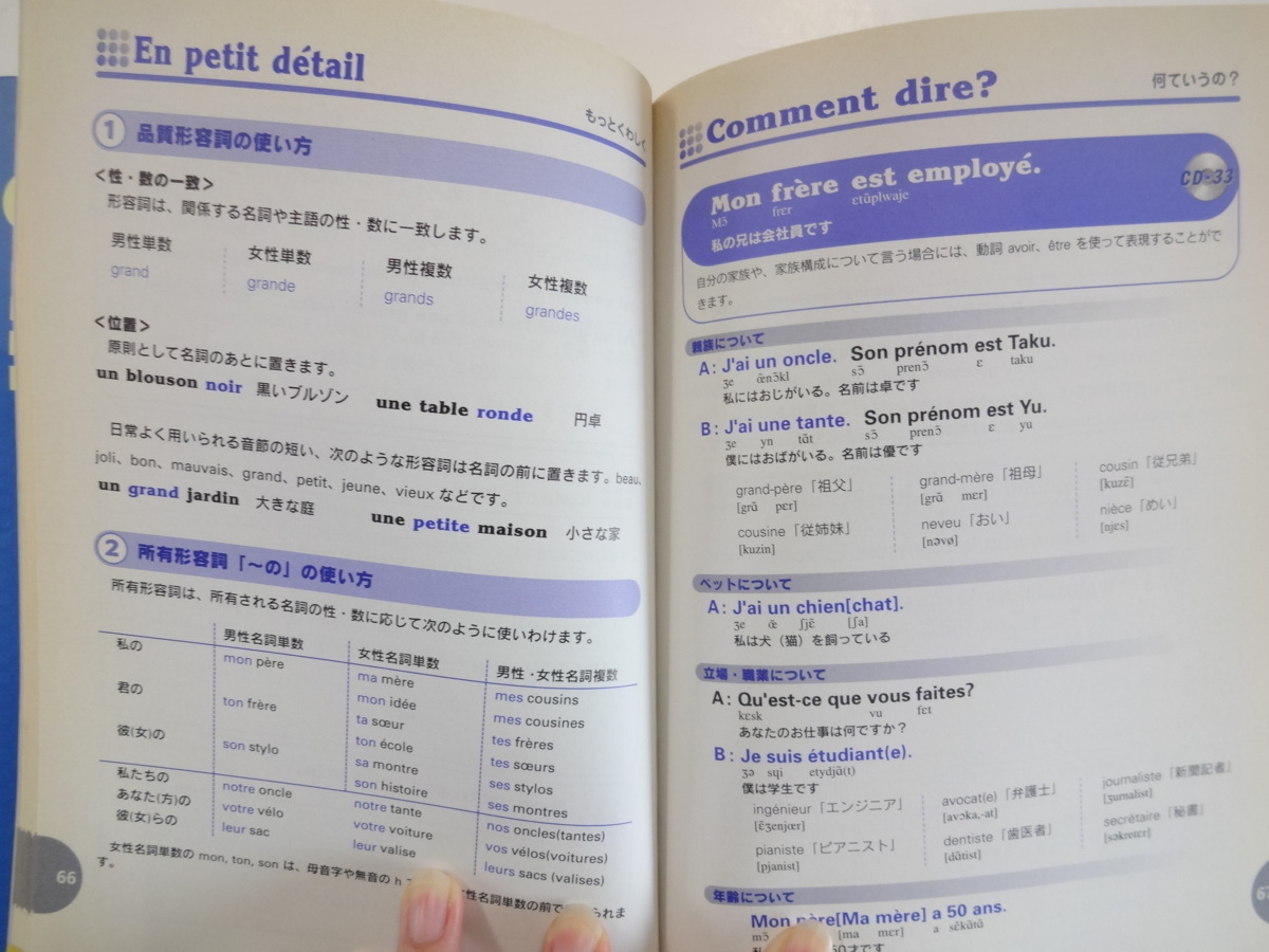 フランス語をはじめよう！　基礎から日常会話までマスターできる入門書　CD付き_画像3