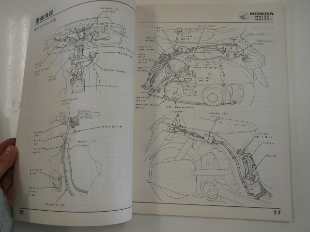 ホンダ　サービスマニュアル/NH125 NH125-？/S57-10_画像3