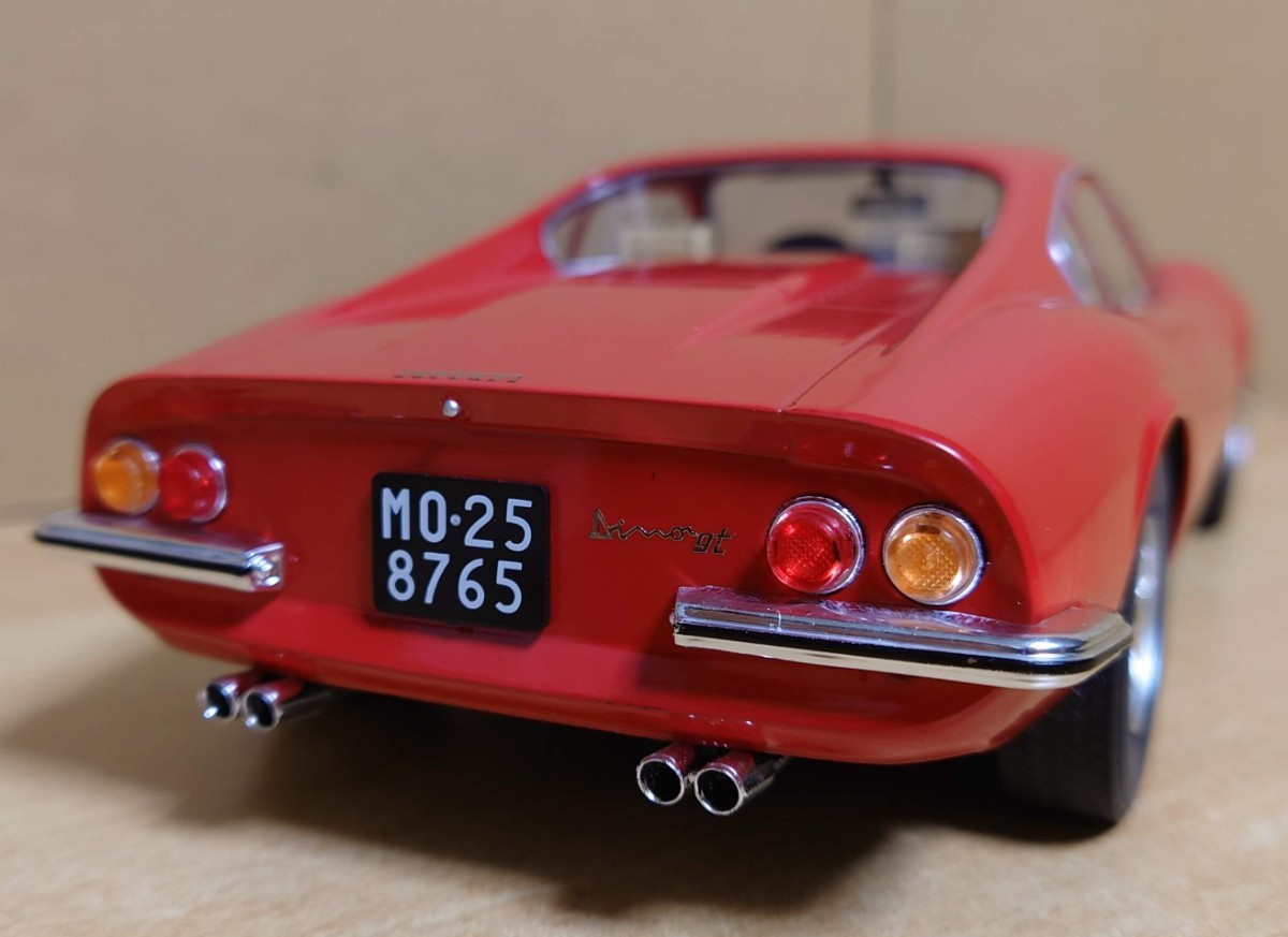 1/18 フェラーリ ディーノ 1969 レッド Ferrari Dino 246GT MCG製 ダイキャスト製ミニカー