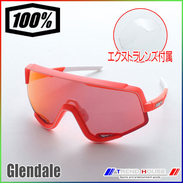 100% グレンデール GLENDALE Soft Tact Neon Orange ワンハンドレッドパーセント 100パーセント