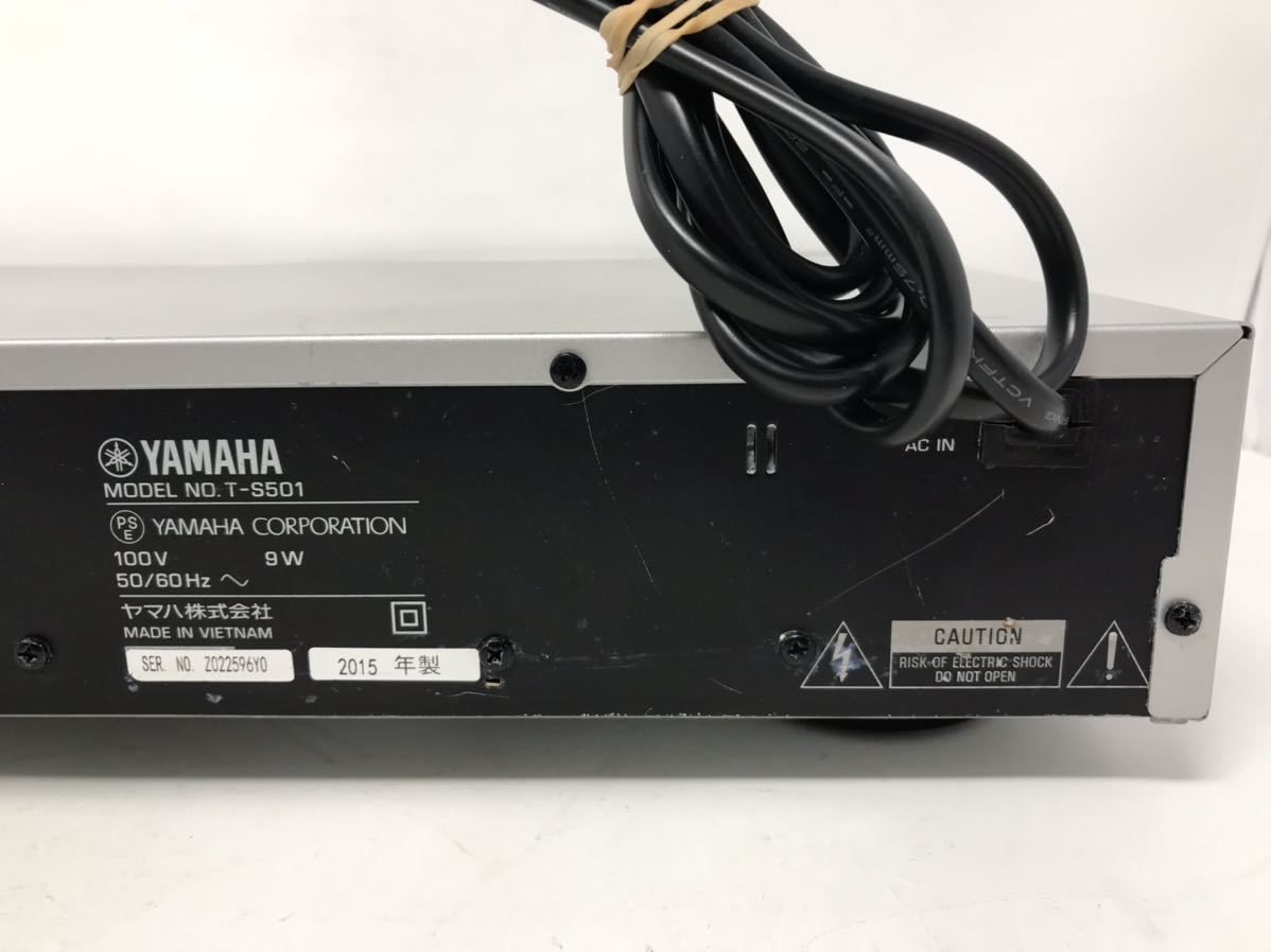 YAMAHA チューナー T-S501 ヤマハ 電源のみ確認 ジャンク 部品取り N4316_画像8