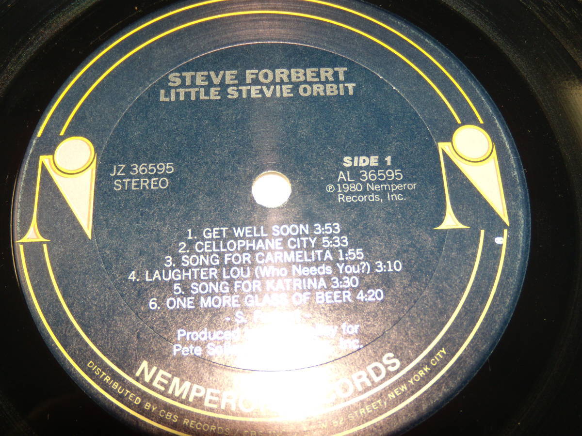Steve　forbert　　Little・Stevie・Orbit　米国盤　JZ36595_画像6