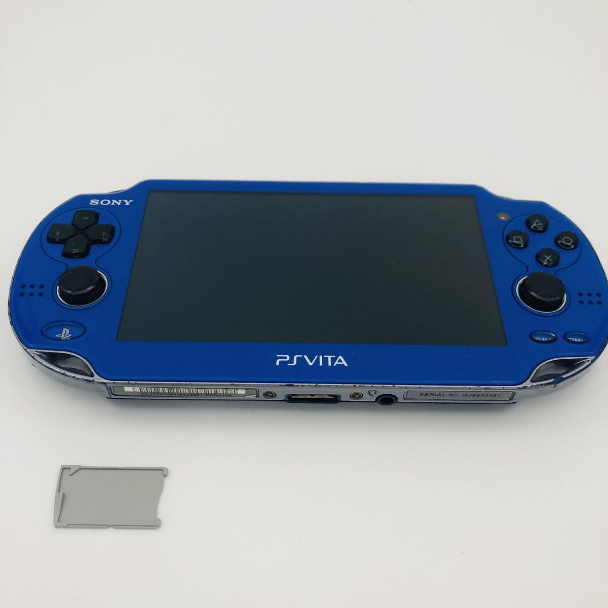 1円〜 SONY PS Vita PCH-1100 AB04 サファイアブルー 3G/wifiモデル 