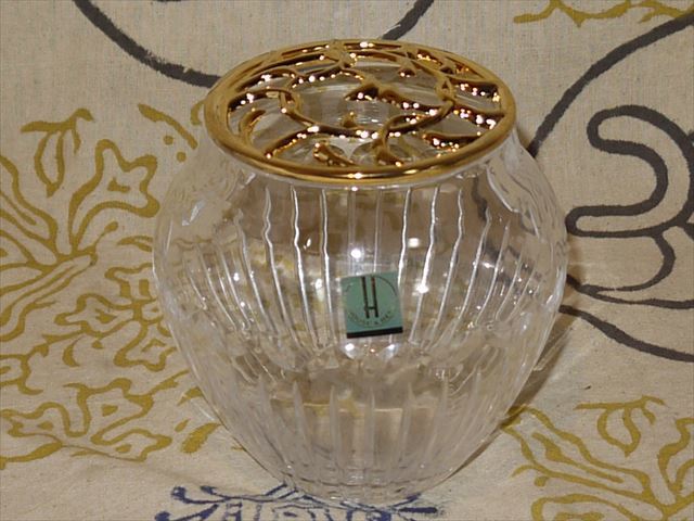 HOYA CRYSTAL. pot pot-pourri canister * unused home long-term keeping goods 