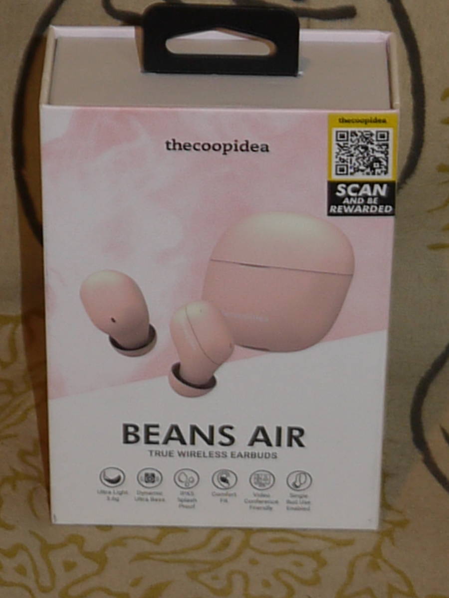 theCoopidea BEANS AIR sakura pink Bluetooth 5.1 совершенно беспроводной наушники водонепроницаемый стандарт IPX5