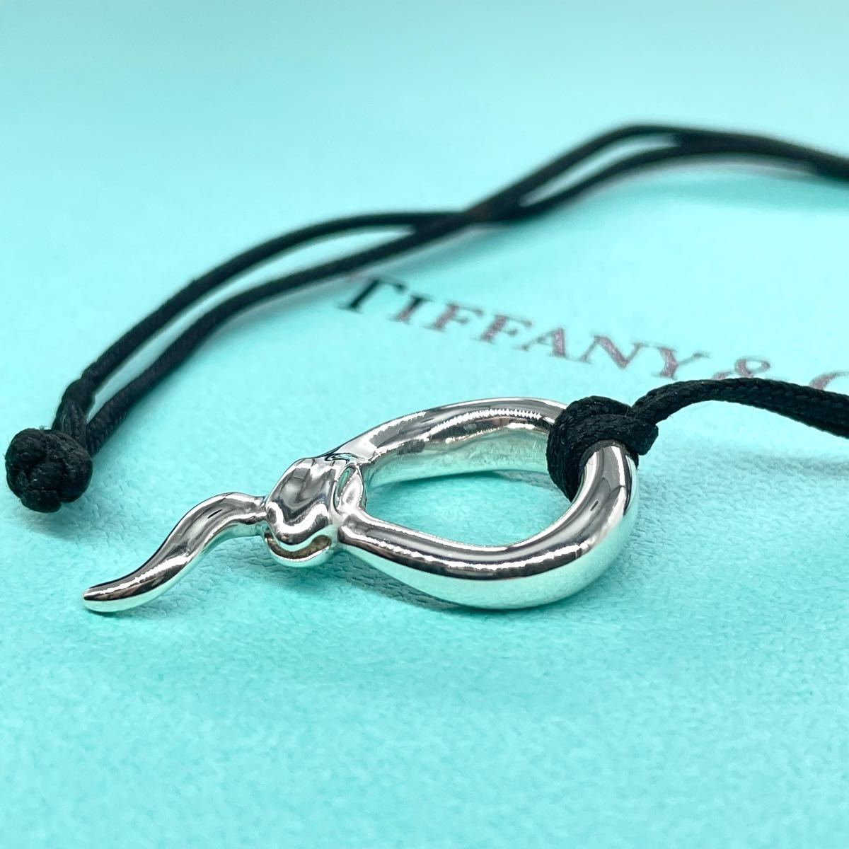 希少】【美品】TIFFANY&CO. ティファニー ウロボロス スネークシルバー