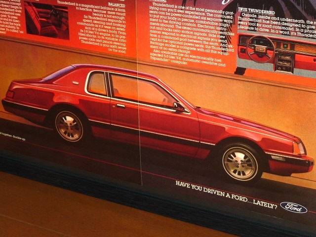 1983年 USA 80s 洋書雑誌広告 額装品 Ford Thunderbird フォード サンダーバード (A3size) / 検索用 ガレージ 店舗 看板 ディスプレイ_画像7