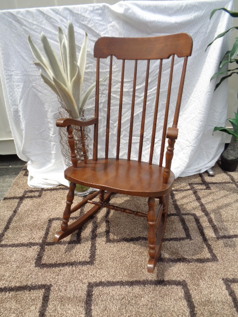 KMK 柏木工 ロッキングチェア アンティーク 木製椅子 ① - 通販