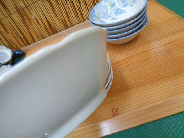 料亭使用　小鉢　花絵柄2種　タレ入　口取り　取り皿　10客　陶器　和食器　中古品