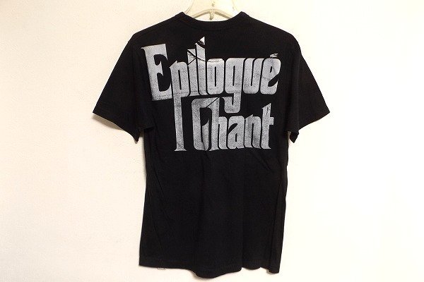 N4709：epilogue chant （エピローグチャント）バッグプリントTシャツ/黒:35_画像1