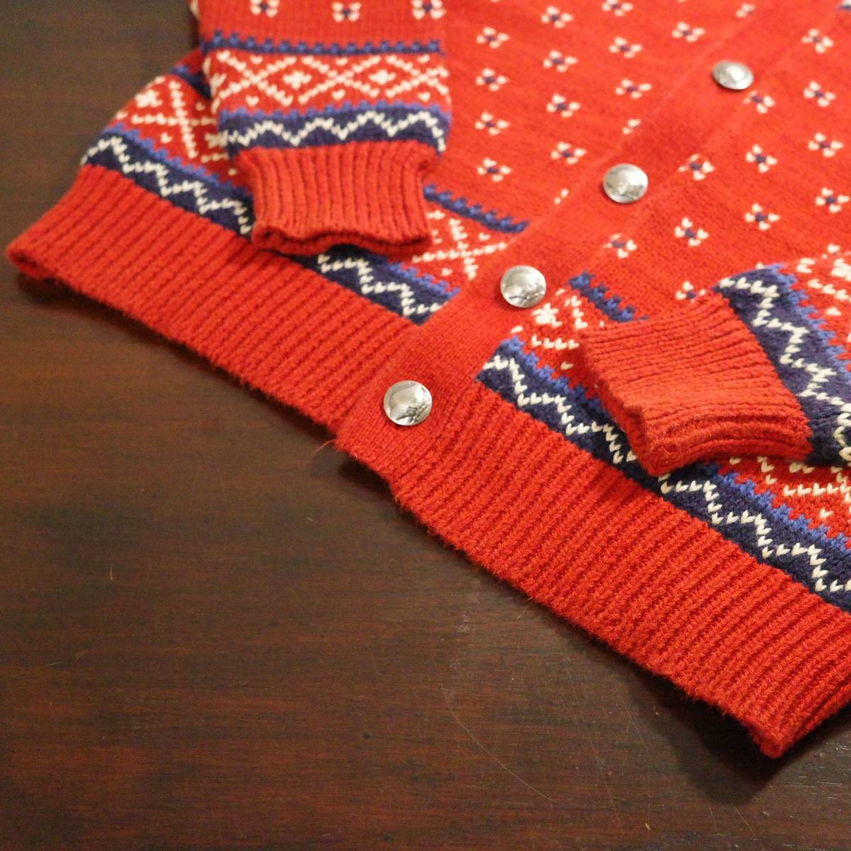 Polo by Ralph Lauren Concho knit cardigan size M ラルフローレン コンチョボタン コットンニット_画像9
