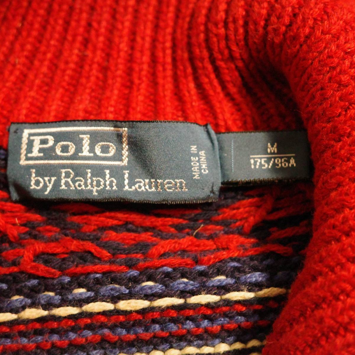 Polo by Ralph Lauren Concho knit cardigan size M ラルフローレン コンチョボタン コットンニット_画像4