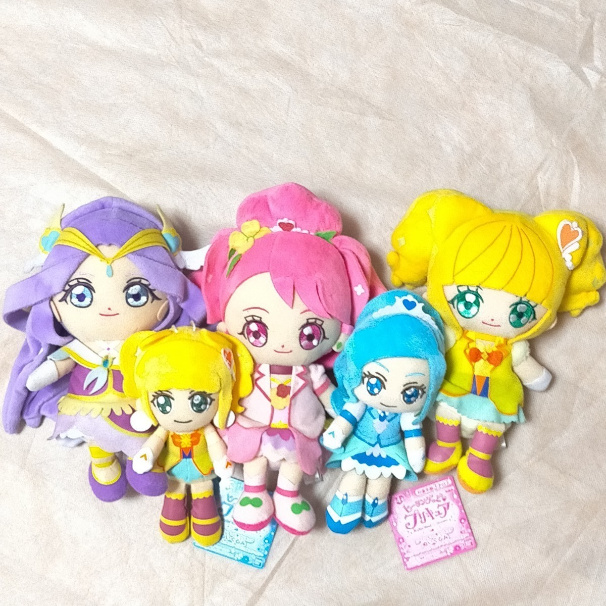 ヒーリングっどプリキュア  ぬいぐるみ  キュアグレース  キュアスパークル  キュアアース  キュアフォンテーヌ