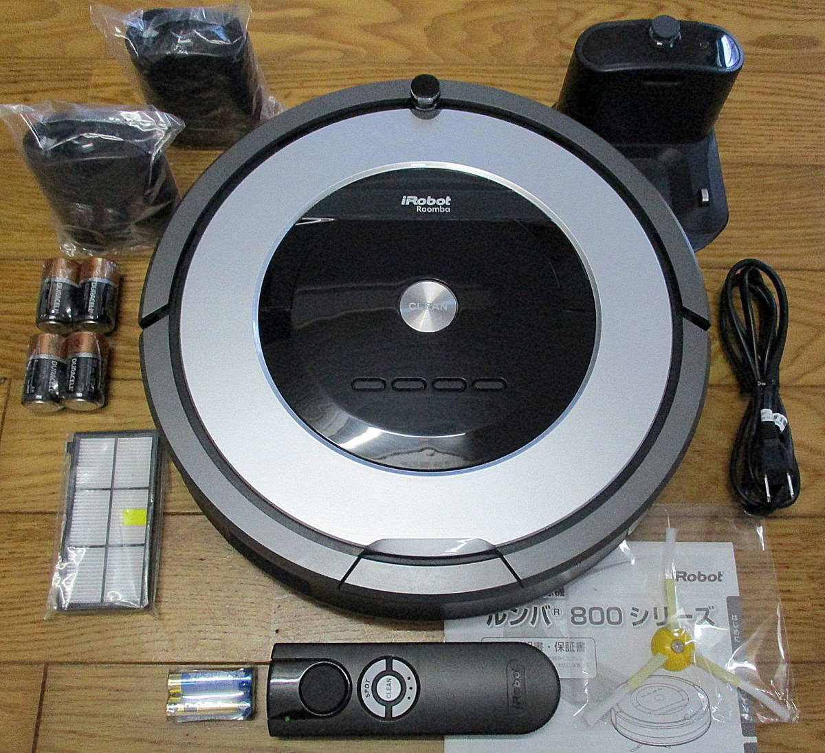 ルンバ iRobot Roomba 875 フィルター&ブラシ類全て&バッテリー(4500mAh超大容量)新品に交換！使用頻度少！美品！