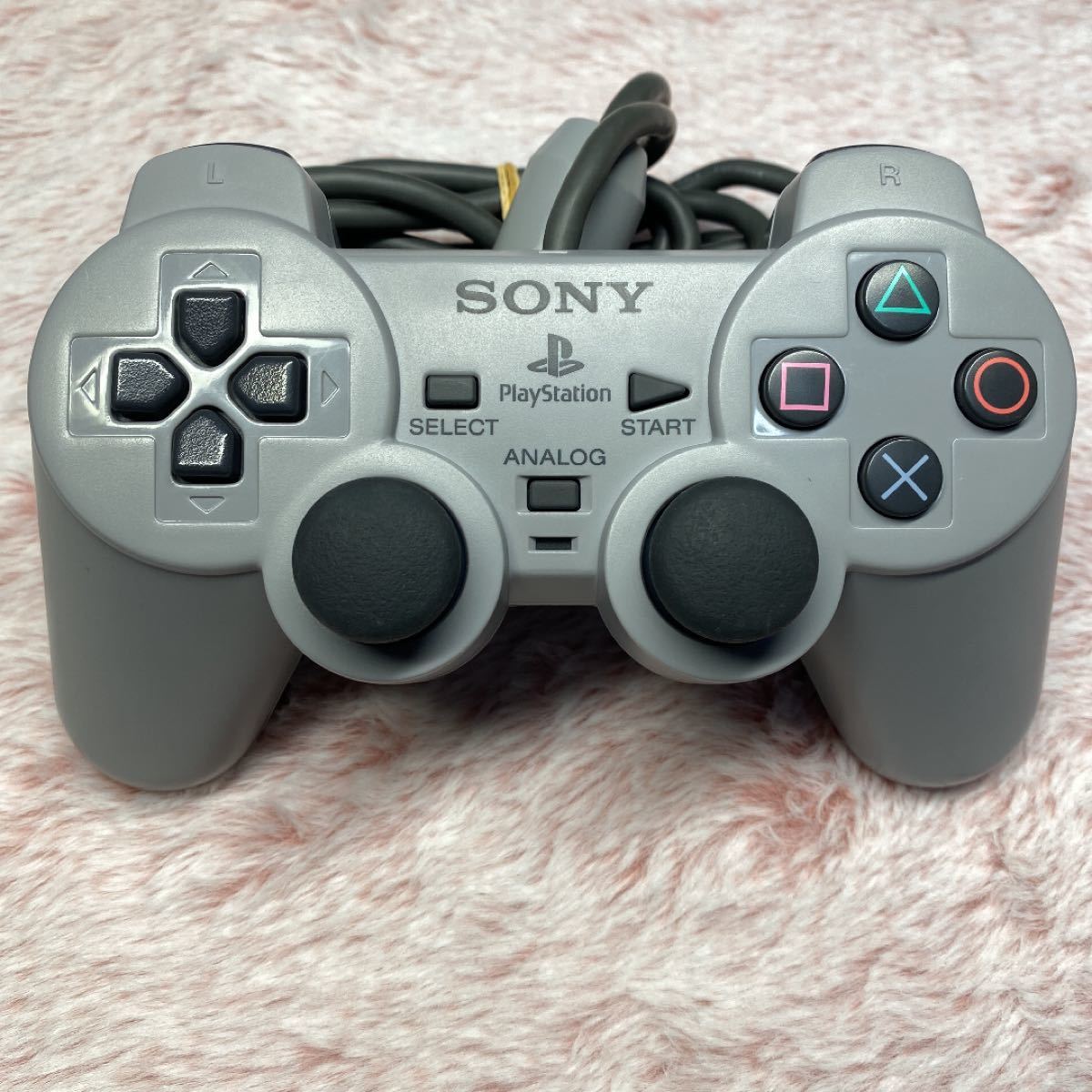 美品　PlayStation2 コントローラー　（グレー）