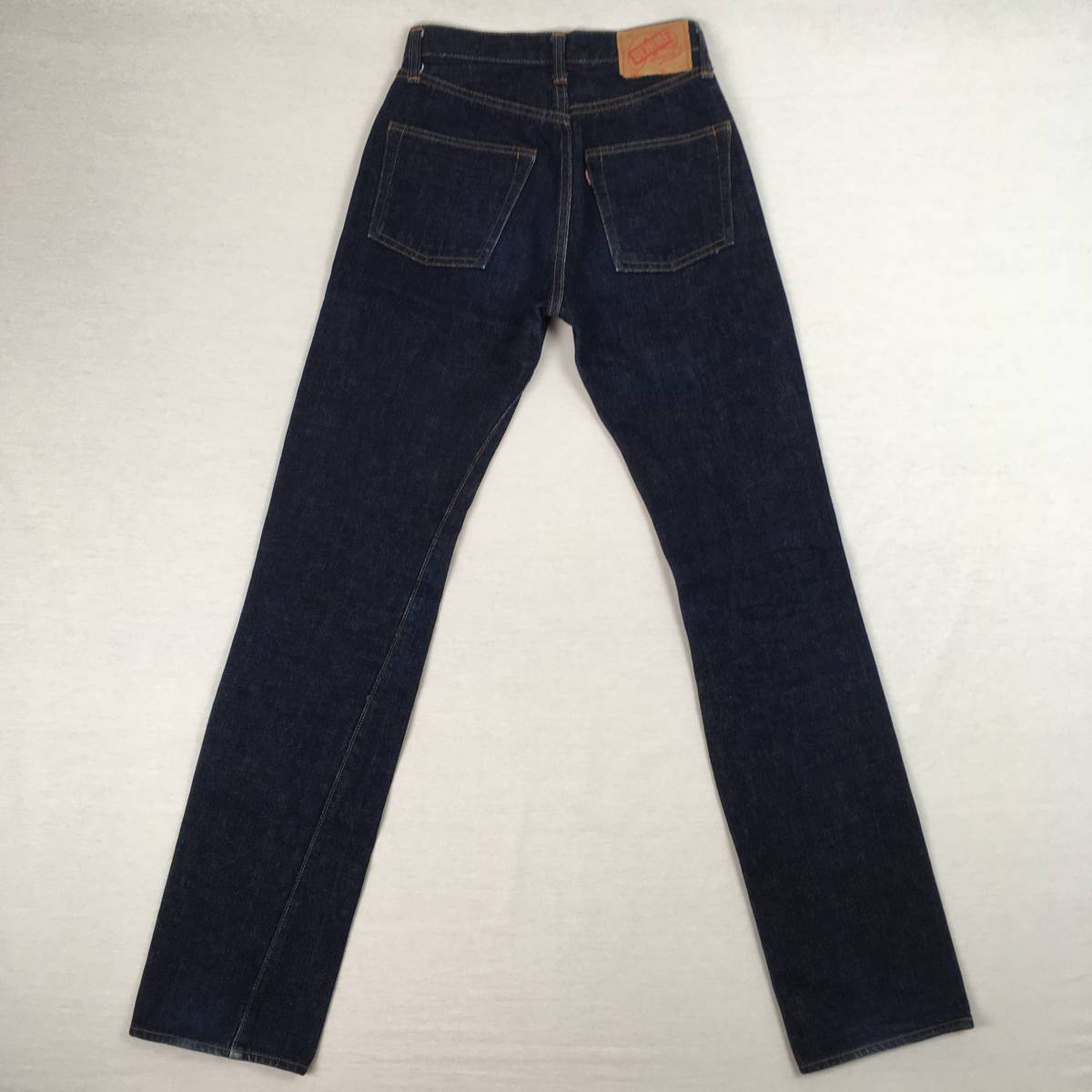 [ old ]DENIME Denime ORIZZONTIolizonti66 type made in Japan jeans W26 red tab cell bichi button fly paper patch lady's 