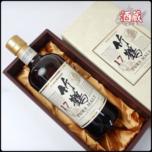 CE022○ ニッカ 竹鶴 17年 ○ ピュアモルト ウイスキー ○ 700ml / 43