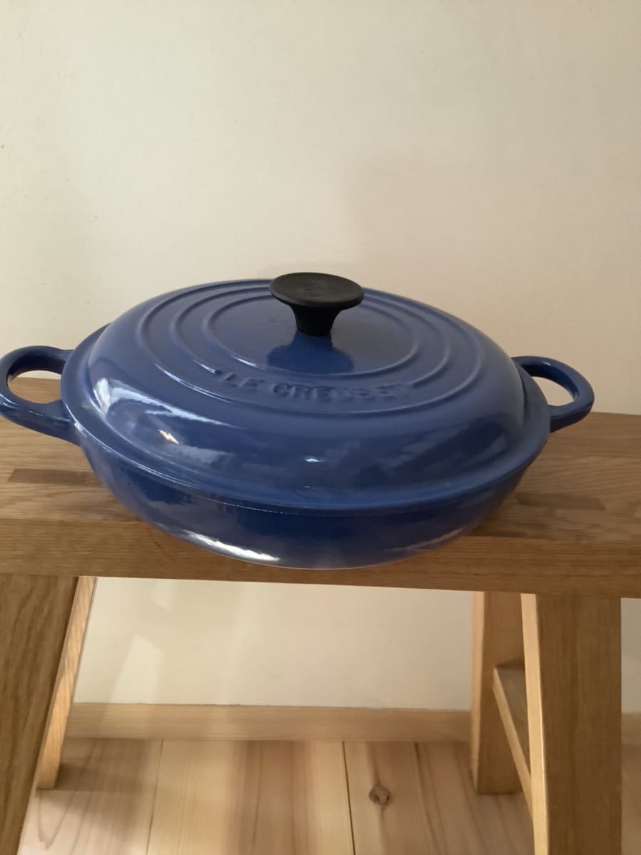 LE CREUSET ルクルーゼ ビュッフェキャセロール 22cm ハーモニックブルー-