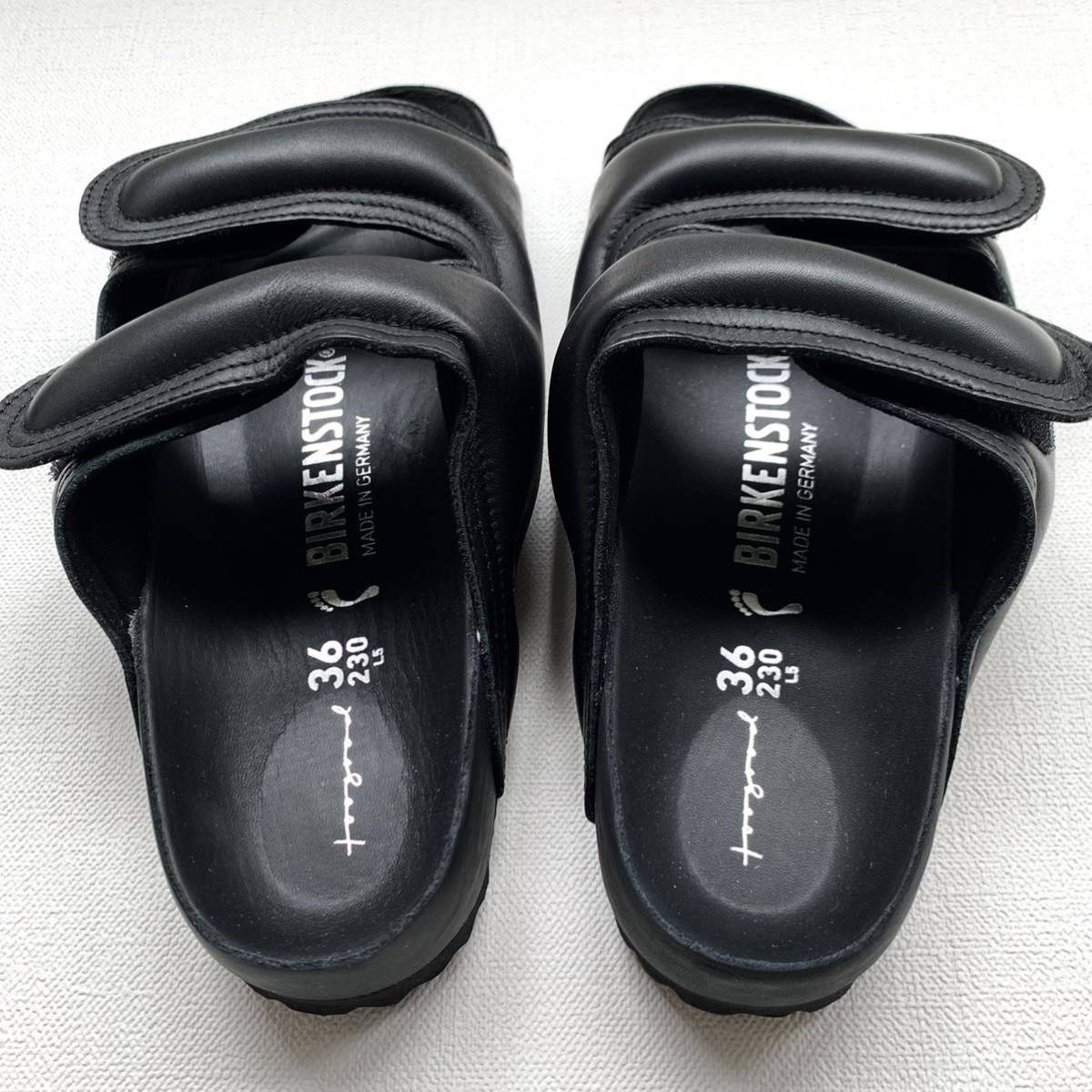 新品 ビルケンシュトック Toogood レザー サンダル 36 黒 希少 www