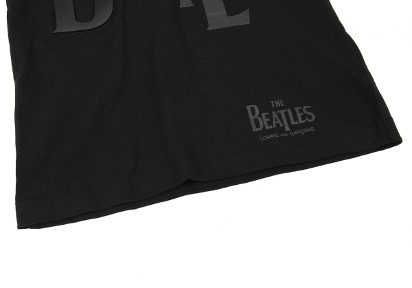 ザ ビートルズ コムデギャルソンTHE BEATLES COMME des GARCONS 立体ロゴプリントTシャツ 黒XS 【レディース】_画像7