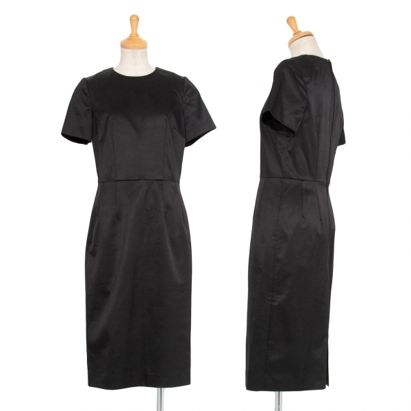  Comme des Garcons COMME des GARCONS Ester silk short sleeves shift One-piece black XS [ lady's ]