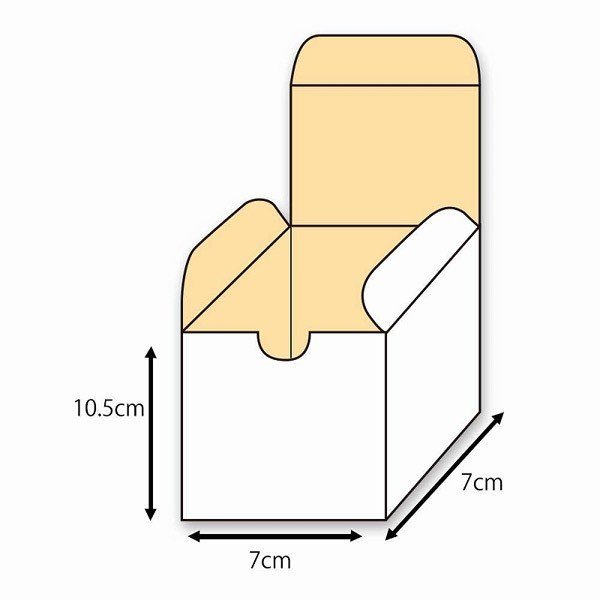 HEIKO フリーボックス F-53 10枚入 5Pセット ギフトボックス ラッピング 箱 収納 梱包 資材 段ボール 小型 無地 ホワイト シンプル 紙箱_画像4