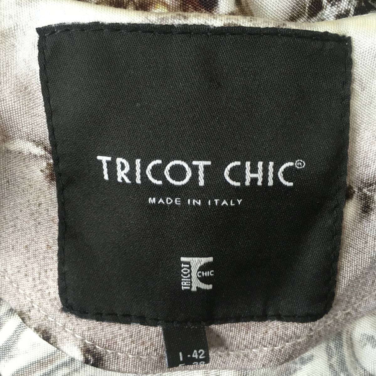 TRICOT CHIC トリコシック イタリー製 ストレッチワンピース_画像3