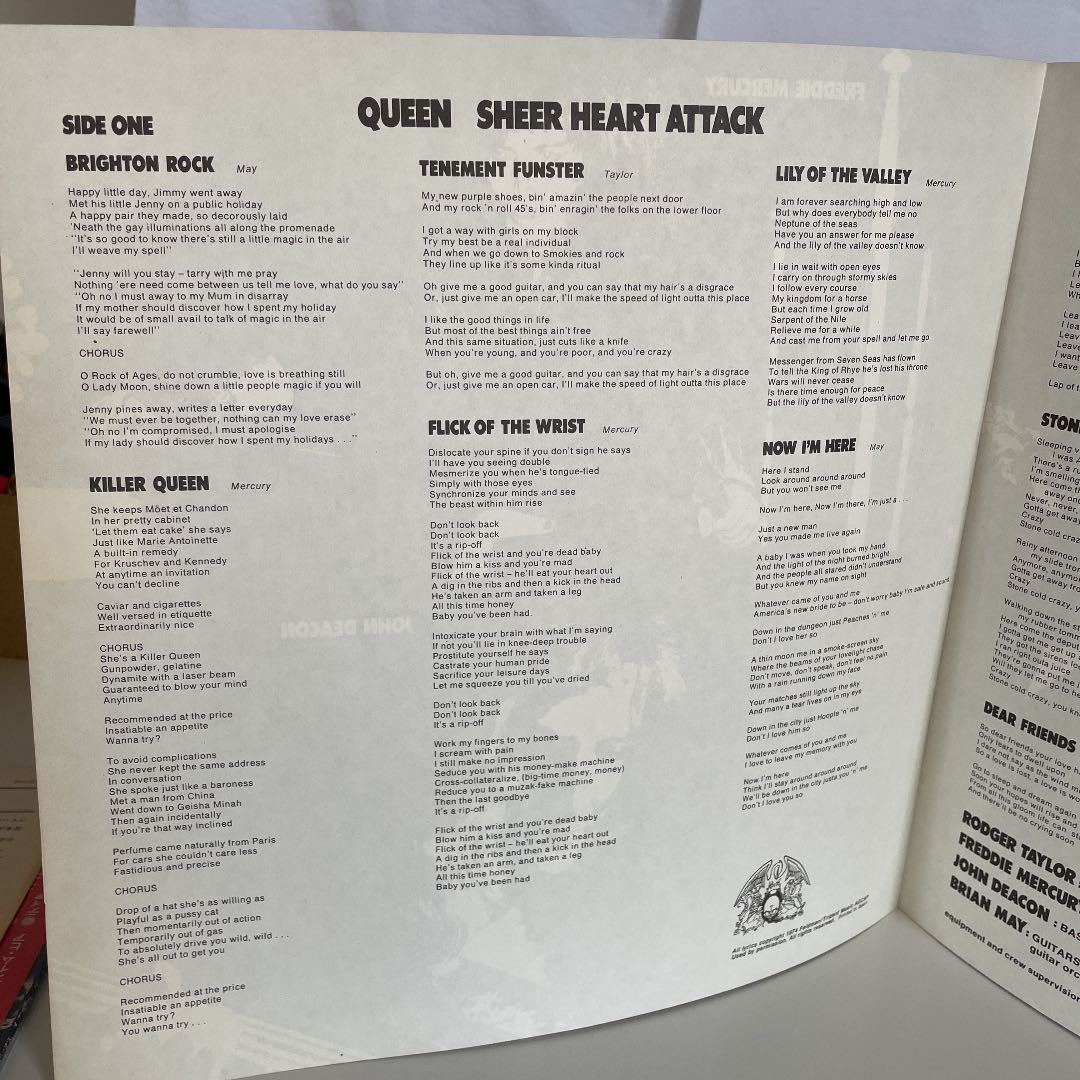 QUEEN シアー・ハート・アタック Sheer Heart Attack LP vinyl 日本盤　値下げ_画像4