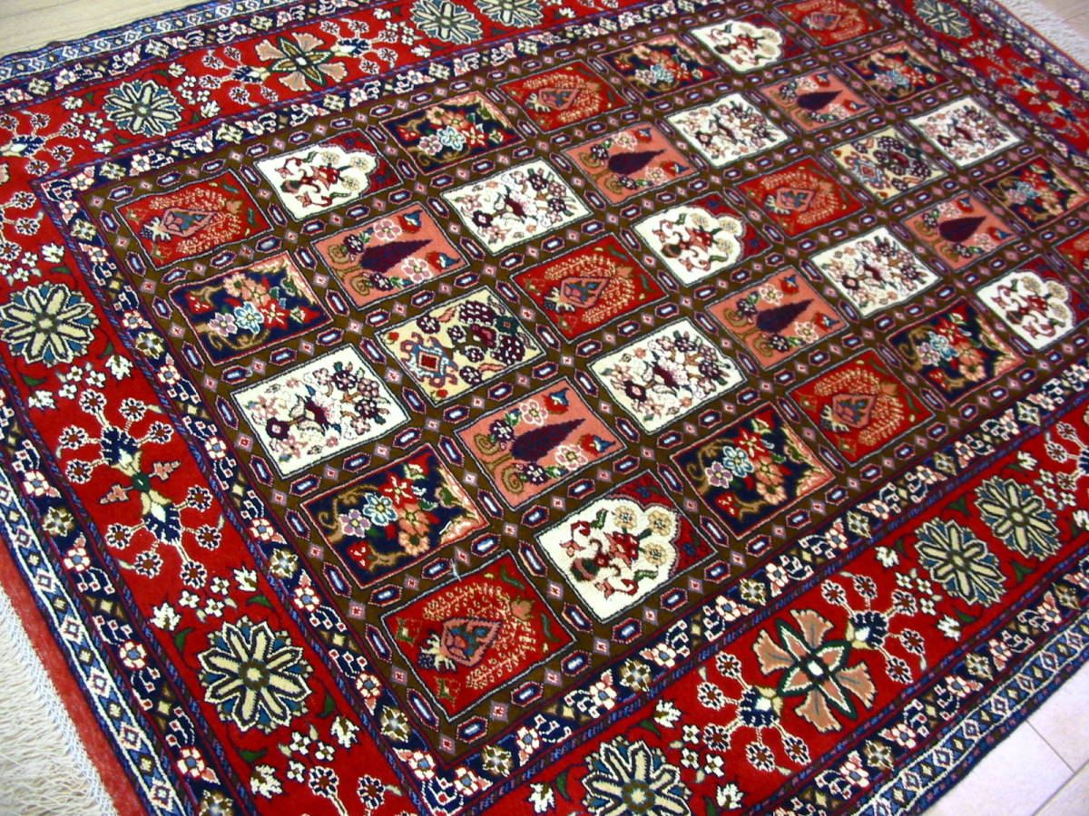 ペルシャ絨毯 新品 手織り No.2038 クルド・ グーチャン産 190x145 新品 Persia carpet
